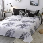 Big Blatt Soft Polyester Fabric Duvet Cover with Pillowcases and Bedsheet