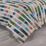 King size bed Duvet Cover with Pillowcases Colour Code Design