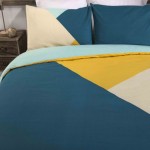 Super King size Duvet cover with Pillowcases Triangles design